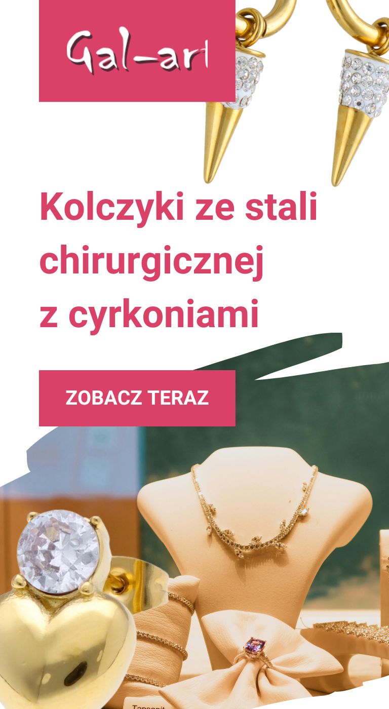 Kolczyki ze stali chirurgicznej Gal-Art